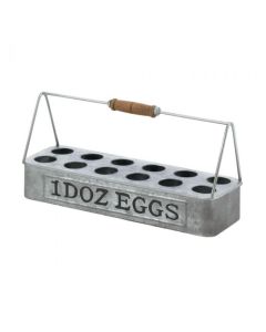 GALVANIZED METAL EGG BASKET